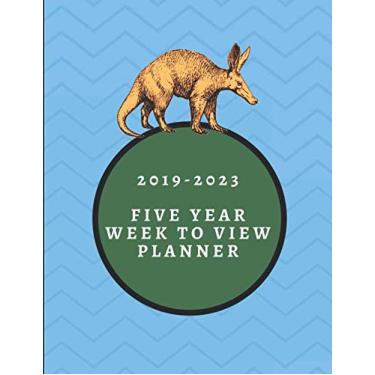 Imagem de 2019-2023 Five Year Week To View Planner: Aardvark Themed Diary