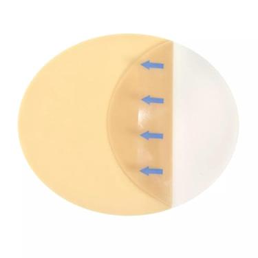 Imagem de Cardinal Health™ Curativo hidrocolóide fino, oval, 10 x 11 cm