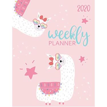 Imagem de 2020 Weekly Planner: Weekly Layout Planner With Space For Notes, Monday To Sunday. Jan 2020 to Dec 2020 Daily Organizer With Cute Llama Cover