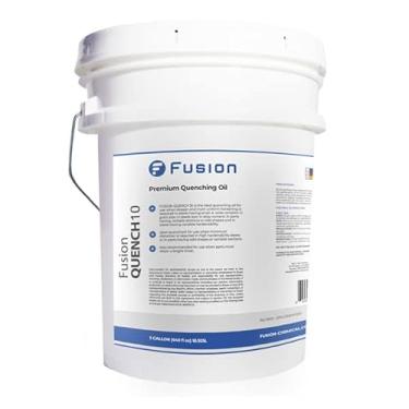 Imagem de Fusion Chemical Óleo de Têmpera para Faca de Tratamento Térmico de Aço | Mantém Acabamento Brilhante | Endurecimento Profundo e Uniforme | Fusion Quench 10 (5 Galões)