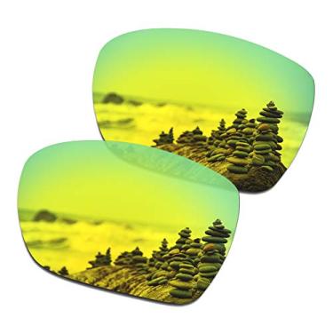 Imagem de SmartVLT Lentes de reposição masculinas para óculos de sol Oakley Deviation OO4061 - Mais opções, Ouro 24k, One Size