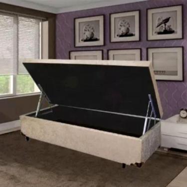 Imagem de Cama Box Baú Solteiro Especial Blindada 78x188x40cm - Master Box Colch