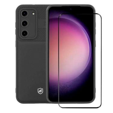 Imagem de Kit Capa Symetric Preta E Pelicula Coverage Para Samsung Galaxy S23 Plus - Gshield