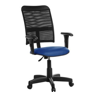 Imagem de Cadeira De Escritório Giratória Tela Com Braço Rce:Azul