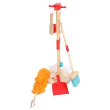 Imagem de Conjunto de Limpeza Infantil, pó de pó de pó de Limpeza do Coletor de Poeira Kit de Brotha de Vassoura de Vassoura de Mão Fácil de Se Divertir Brincando para Casa