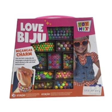 Imagem de Kit Artesanato Infantl Bijuteria Miçangas Pulseira Colares - Vmp Papei