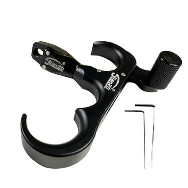 Imagem de JIANZD Liberação de arco para arco composto, gatilho de liberação de tiro com arco, liberação de arco composto, liberação de polegar - preto