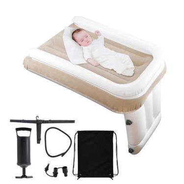 Imagem de Cama de Avião Inflável Aohcae para Crianças - Portátil com Bomba Manua