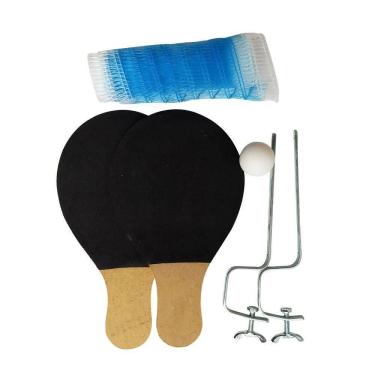 Imagem de Kit Completo Ping Pong 2 Raquetes 1 Bolinha E Rede Ase815