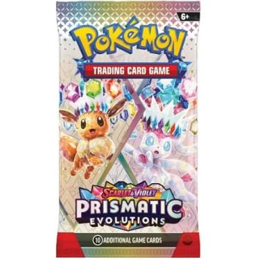 Imagem de Pokemon TCG: Scarlet & Violet Prismatic Evolutions Booster Pack (Random Art) - 10 Cards