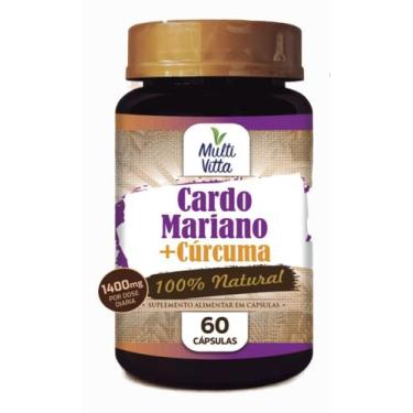 Imagem de Cardo Mariano + Cúrcum 1400mg com 60 cápsulas Multivitta