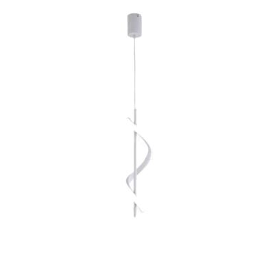 Imagem de Pendente Espiral Metal Branco 42cm LED 14W 3 em 1 Bivolt