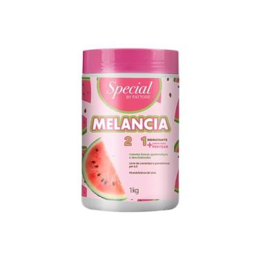 Imagem de Máscara Hidratante 2 em 1 Minha Melancia - Special By Fattore (1kg) | Hidratação Profunda, Definição e Brilho | Vegano, Liberado para Co-Wash, pH 4.0 | Para Todos os Tipos de Cabelos