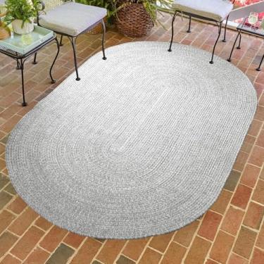 Imagem de Superior Tapete trançado reversível para área interna/externa, sala de estar, quarto, casa de fazenda, cozinha, pátio, casa de praia, jardim, terraço, varanda, entrada, sala de jogos, casa,