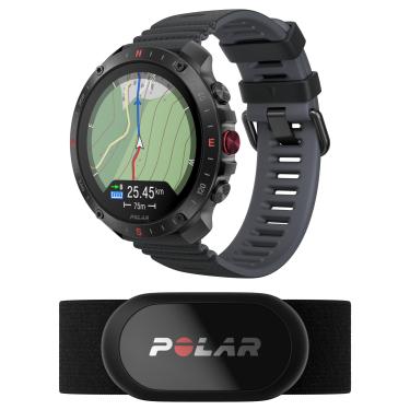 Imagem de Polar Kit Grit X2 Pro Preto + Sensor de Frequência Cardíaca H10 Preto - Relógio Premium com GPS, Relógio outdoor, Navegação com mapas offline, Rastreamento, Biossensoriamento, Tecnologia de FC