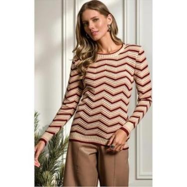 Imagem de Suéter Feminino Longo Quente Tricot Premium Lindíssimo Frio-Feminino