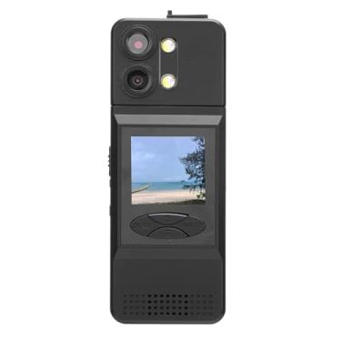 Imagem de Câmera corporal, câmera magnética vestível com clipe traseiro 2K HD, tela giratória de 180°, filmagem em ângulo amplo de 115°, bateria de 3000mAh, câmera corporal portátil