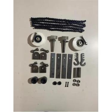 Imagem de Kit Roldana Corrente P/ Portão Basculante Residencial 4" - Casa do Ser