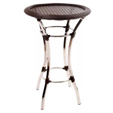 Imagem de Bistrô Madri Em Alumínio E Fibra Sintética Trama Original Tabaco