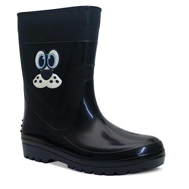 Imagem de Galocha Moda Infantil Nº 25 Ao 32 Bota Impermeável Chuva 09.15 (Preto, BR, Criança de 9 a 12 anos, Numérico, 34)