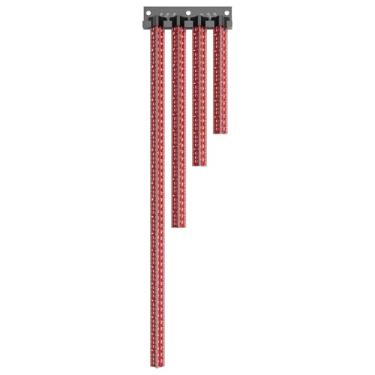 Imagem de Aepiraza Conjunto de 4 réguas hexagonais de 6/8/12/50.8 cm, 6 lados para marcenaria com 6 lados e régua de escala triangular de alumínio métrico para marcação e medição precisas em projetos de