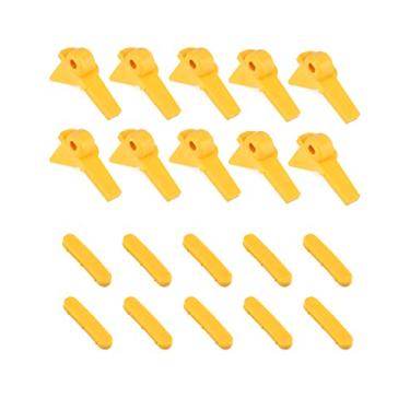 Imagem de QWORK Cabeça de desmontagem de pneu, 20 protetores de trocador de pneu, protetor de aro de inserção de pato, montagem do trocador de pneus acessórios para máquina de pneu