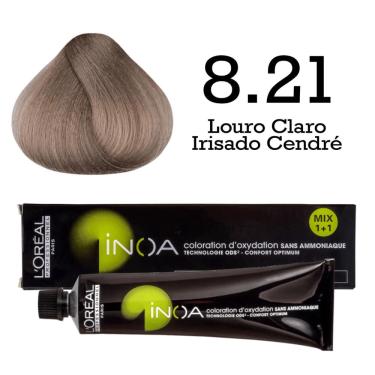 Imagem de Coloração Inoa 8.21 Louro Claro Irisado Cendré L'Oréal