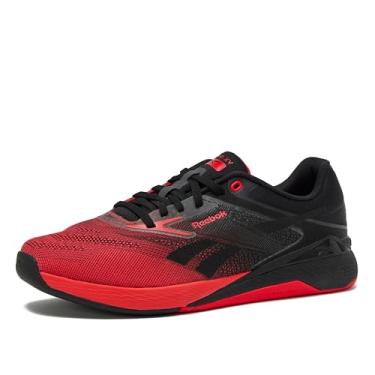Imagem de Reebok Tênis masculino Nano X5, Cross Training e Tênis de corrida leve para homens, Preto/vermelho energético, 7 Women/5.5 Men