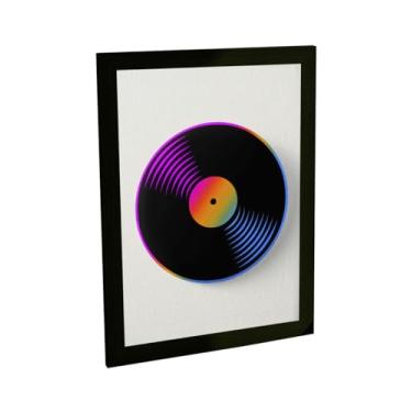 Imagem de Quadro Decorativo Disco De Vinil Musica Retro Decoração Poster Quarto Sala