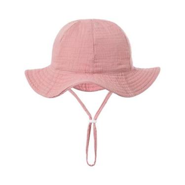 Imagem de Chapéu de Sol Infantil com Aba Grande - Desenho de Ursinho para Bebês,