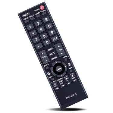 Imagem de Controle remoto de substituição CT-RC1US-16 adequado para Toshiba TV 32L110U 49L310U 55L310U 43L310U 40L310U 28L110U 65L350U 40L310U CT-90325