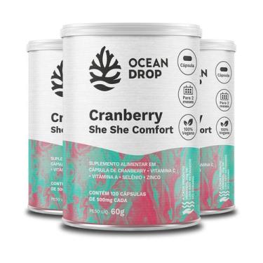 Imagem de Kit 3 Cranberry She She Comfort Ocean Drop 120 Cápsulas