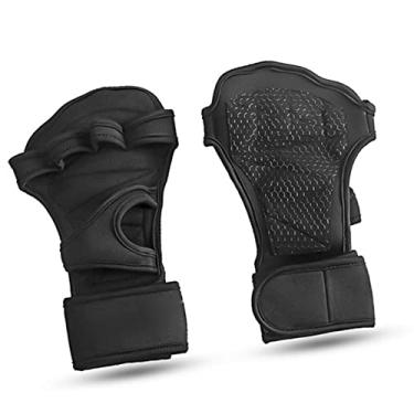 Imagem de Luvas de Peso Premium Com Gancho e Fechamento, IP de Silicone Não -lip, Ideal para Uso da Academia, Fibra de Poliéster Confortável - Preto (Xl)