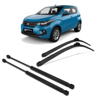 Imagem de Kit Amortecedor Porta Mala + Palheta Mobi 2016 a 2019 - APX/TIGER AUTO