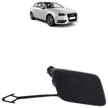 Imagem de Tampa do Reboque Parachoque Dianteiro A3 2014 2015 2016 Preto Liso - A