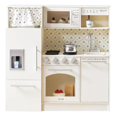 Imagem de Play Kitchen Tiny Land atualizou madeira com pia, fogão e muito mais