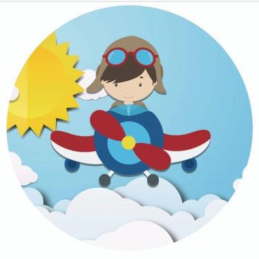 Imagem de Painel Redondo 3D Sublimado Aviador Frd-1480