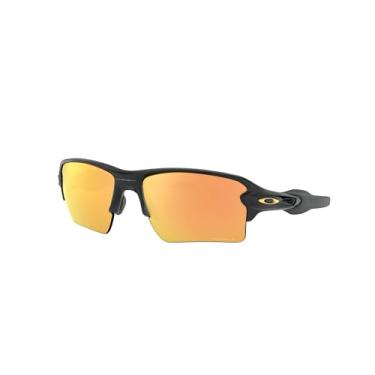 Imagem de Oakley Óculos de sol retangulares masculinos Oo9188 Flak 2.0 GG, Preto fosco/Prizm ouro rosa polarizado, 59 mm