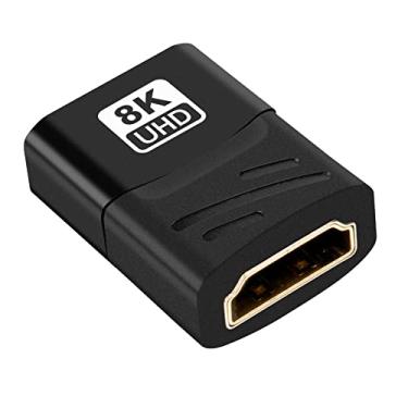 Imagem de AIYEEN Acoplador HDMI 8K, extensor HDMI fêmea para fêmea acoplador extensor conector para HDTV, PC, monitor