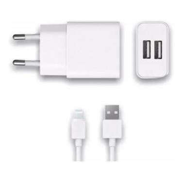 Imagem de Carregador Turbo iPhone 5 6 7 8 X Xr Xs Cabo Carrega Rápido - XTrad