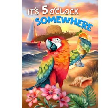 Imagem de Briarwood Lane Bandeira de jardim papagaio pôr do sol