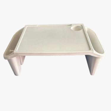 Imagem de Kit 3 Bandeja Mesa Colo Apoio Comer Refeição Cama Suporte Notebook Branco