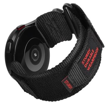 Imagem de Compatível com pulseiras Casio MDV106, pulseira esportiva de nylon resistente de 22 mm de liberação rápida com design de laço trançado compatível com relógio Casio MDV106-1AV/MTP-VD01 (preta, pulseira
