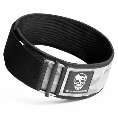 Imagem de Gymreapers Cinto De Levantamento Peso Com Trava Rápida Para Musculação, E Treinamento Cruzado - 4" Neoprene Fivela Metal, Suporte Ajustável Olímpico Costas (Camuflado Branco, 2Xg)