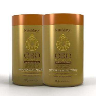 Imagem de Kit 2 Máscara Hidratante Capilar Oro Therapy NatuMaxx 1 kg