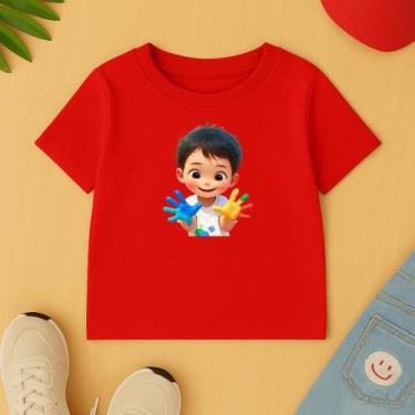 Imagem de Camiseta Unissex Infantil Estamp Meninino Autista Escola Creche Respei