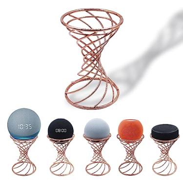 Imagem de Dutiplus Suporte Decorativo De Mesa Para Alto-Falante Inteligente Echo Dot 3ª/4ª/5ª Geração, 4ª/5ª Geração Glow, Apple Homepod Mini E Google Home Mini/Nest (Cobre)