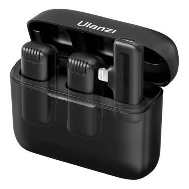 Imagem de Microfone Sem Fio Ulanzi J-12 Lightning Lapela Preto