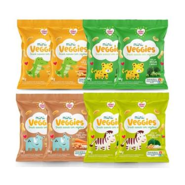 Imagem de Kit Snacks Mini Veggies Nhami Mami Sabores Sortidos - 8 Unidades 18g