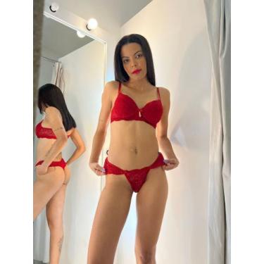 Imagem de Conjunto pingente - Helenas, Vermelho, GG